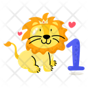 Astrology Sign One Leo Number Icon