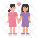 Lesbian Couple Icon