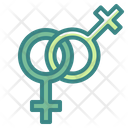 Lesbian Gender Sign Icon