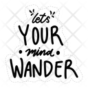 Lets your mind wander Icon