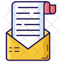 Open Message Text Opened Envelope Icon