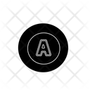Letter A Font Text Icon