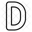 Letter d  Icon