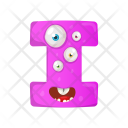 Letter I Monster Icon