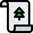 Letter Pine Tree Icon