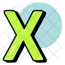 Letter X Icon