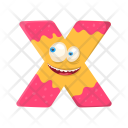 Letter X  Monster Icon