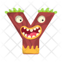 Letter Y Monster Icon