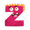 Letter Z Monster Icon