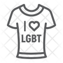 Lgbt T Shirt Heart Icon