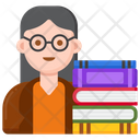 Librarian Professions Woman Woman Icon