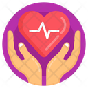 Heart Safety Heart Care Heart Protection Icon