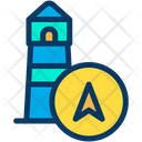 Light House Direction Light House Location Navigation Pointer Icon