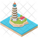 Lighthouse Sea Tower Lighthouse Lighthouse Tower Icon