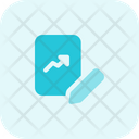 Line Chart Paper Edit Growth Chart Line Chart Icon