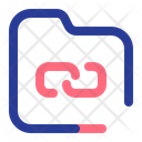Linked Folder Connection Web Icon
