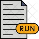 Linux Executable File Icon - Download in Colored Outline Style