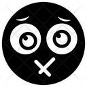 Lips Sealed Emoji  Icon