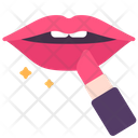 Lipstick Makeup Self Care Icon