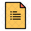 Lists Document Icon