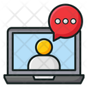 Online Communication Online Conversation Video Call Icon