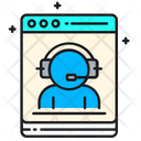 Live Chat Communication Laptop Icon