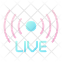 Live Stream Live Streaming Connectivity Icon