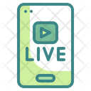 Live Streaming Application Application Smartphone Icon