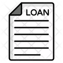 Bank Document Loan Agreement Loan Contract Icon