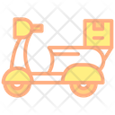 Local Delivery Scooter Delivery Vehicle Icon
