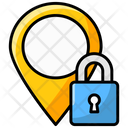 Location Lock Destination Lock Address Lock Icon