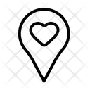 Location Love Icon