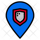Location Shield Shield Protection Icon