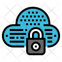 Lock Server Cloud Icon