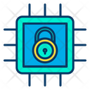 Lock Chip Secure Chip Secure Processor Icon