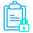 Board Lock Lock Clipboard Icon