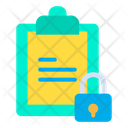 Board Lock Lock Clipboard Icon