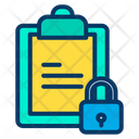 Board Lock Lock Clipboard Icon