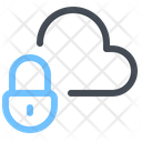 Lock Cloud Network Icon