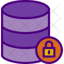 Lock Database Protected Database Uploading Data To Cloud Icon