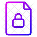 Lock File Lock Document Icon
