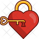Lock Key Romance Romantic Icon
