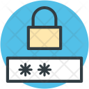 Locked Password Digital Icon