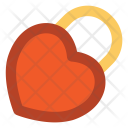 Locked Heart Padlock Icon