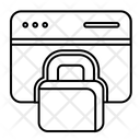 Locked Webpage Icon