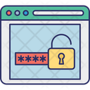 Locked Website Need Password Protected Website Icon