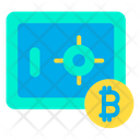 Lock Safe Bitcoin Locker Icon