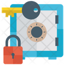 Locker Safety Safe Banking Locker Protection Icon