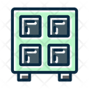 Locker Furniture School Icon