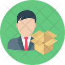 Logistics Manager Cargo Incharge Store Keeper Icon